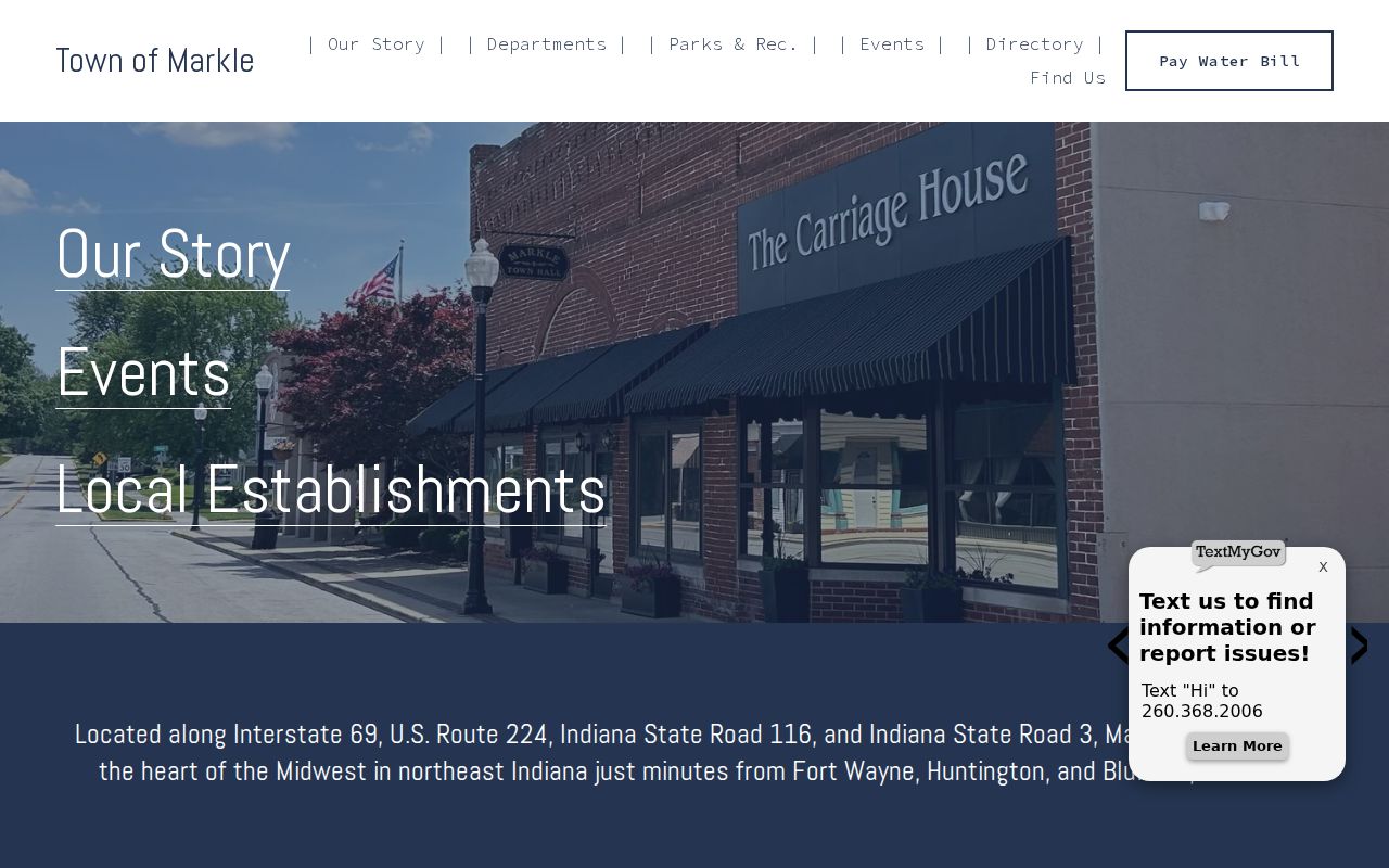 Official Markle Town Hall and on-call contact information